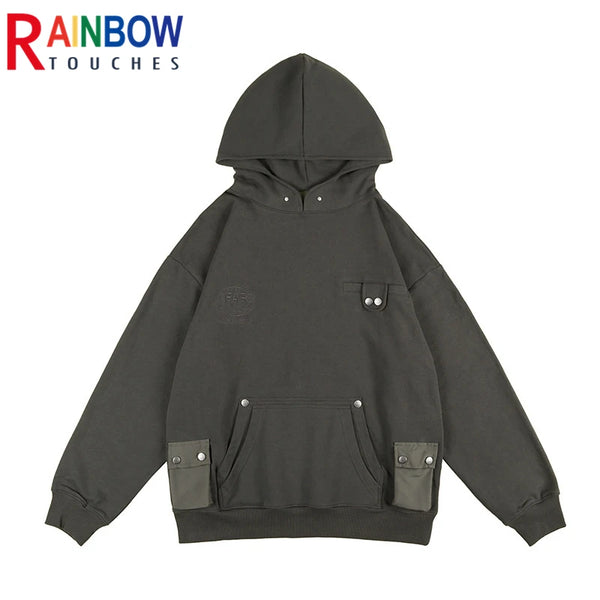 Gothic Oversized Tee – Rainbowtouches Men Letter Embroidery Comfortable And – Streetwear Fashion for Men & Women