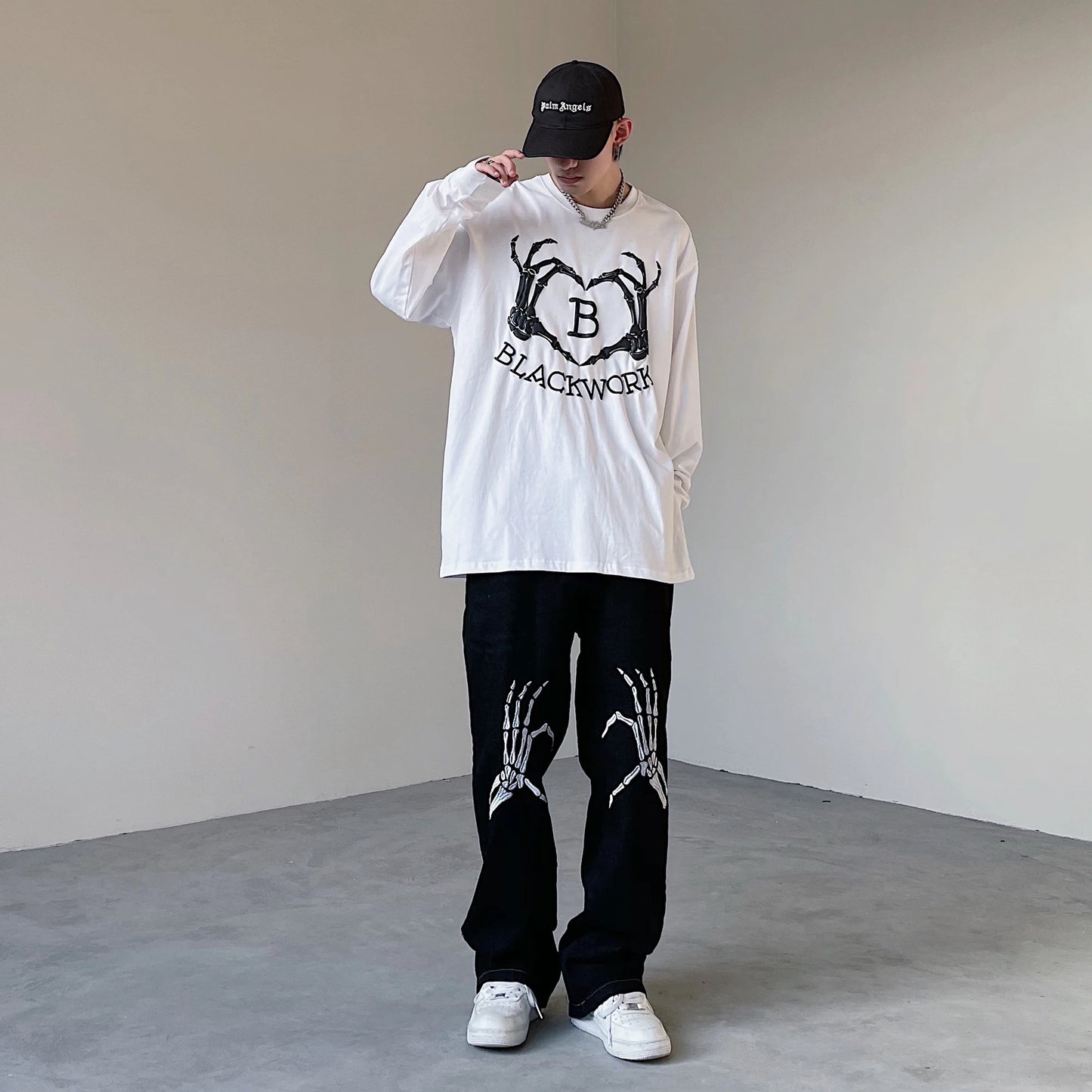 Gothic Streetwear – Hip Hop Streetwear Tshirt Mens Harajuku Skull Printed T Shir – Urban Streetwear for Men & Women