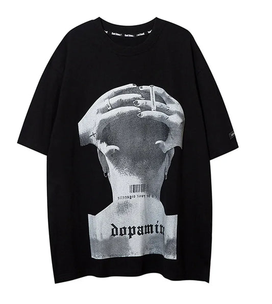 Skatercore Vintage t-shirt – Aolamegs Mens Tee Shirts High Street Cool Boy Printed Oversi