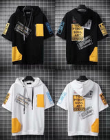 Sadcore Oversized shirt – Fashion Mens Hooodies Korean Style Streetwear Short Sleeve H