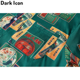 Dark Icon Cigarette Case Print Retro Hip Hop Shirts 2020 Summer Vacation Beach Shirts Hawaii Shirts Streetwear Clothing