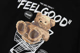 Gonthwid Men Hip Hop Hoodie Sweatshirt Streetwear Funny Bear Print Hoo