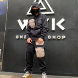 harajuku cactus jack streetwear joggers pockets sweatpants men and women oversize embroidery harem pants baggy casual trousesrs urban active pants