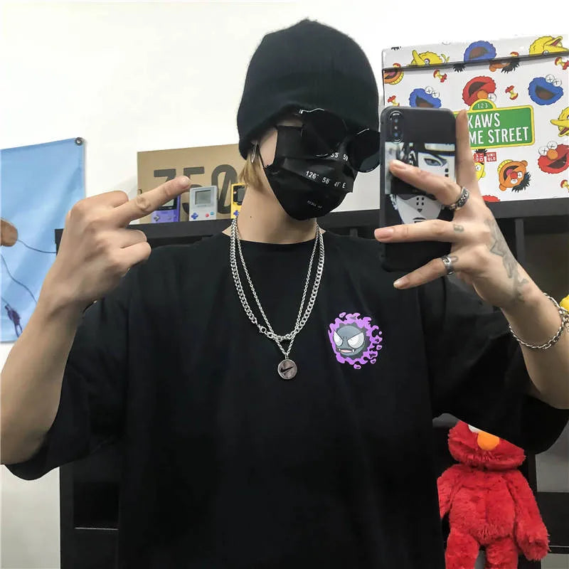 Vaporwave Oversized shirt – Harajuku High Street Tshirt Streetwear Men Summer Cute Amine