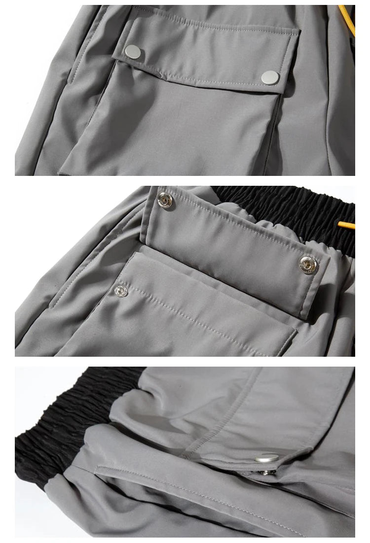 high street functional hip hop cargo pant harajuku fashionable multi pocket cargo trousers men women streetwear loose casual unique cargo style 5397