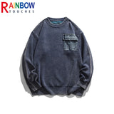 leather varsity jacket, layered cold look, cozy fashion fit, stylish street outfit, modern aesthetic appeal