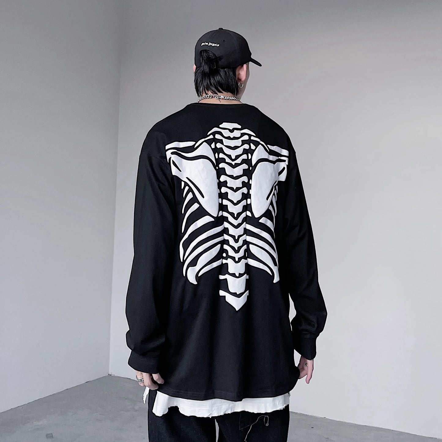 Gothic Streetwear – Hip Hop Streetwear Tshirt Mens Harajuku Skull Printed T Shir – Urban Streetwear for Men & Women