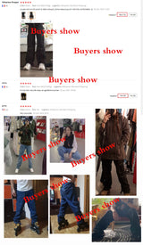 men jeans wide leg denim pants loose straight baggy mens jeans hip hop streetwear skateboard neutral denim trousers cargo jeans unique cargo style 2652