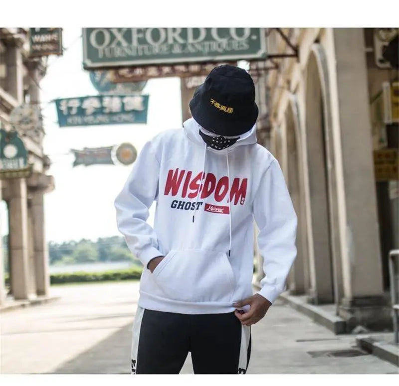 Fashion Harajuku Hoodie Sweatshirt Mens Casual Black Hip Hop Japan Pri