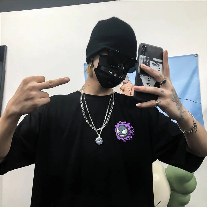 Vaporwave Oversized shirt – Harajuku High Street Tshirt Streetwear Men Summer Cute Amine