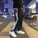 rainbowtouches fashion classic brand mens sporst pants casual bandana pattern trousers loose outdoor style boy tie feet overalls urban fashion pants
