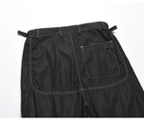 men pockets cargo pants new fashion zipper loose fit harajuku military trousers casual hip hop sportswear streetwear black pants unique cargo style 2506