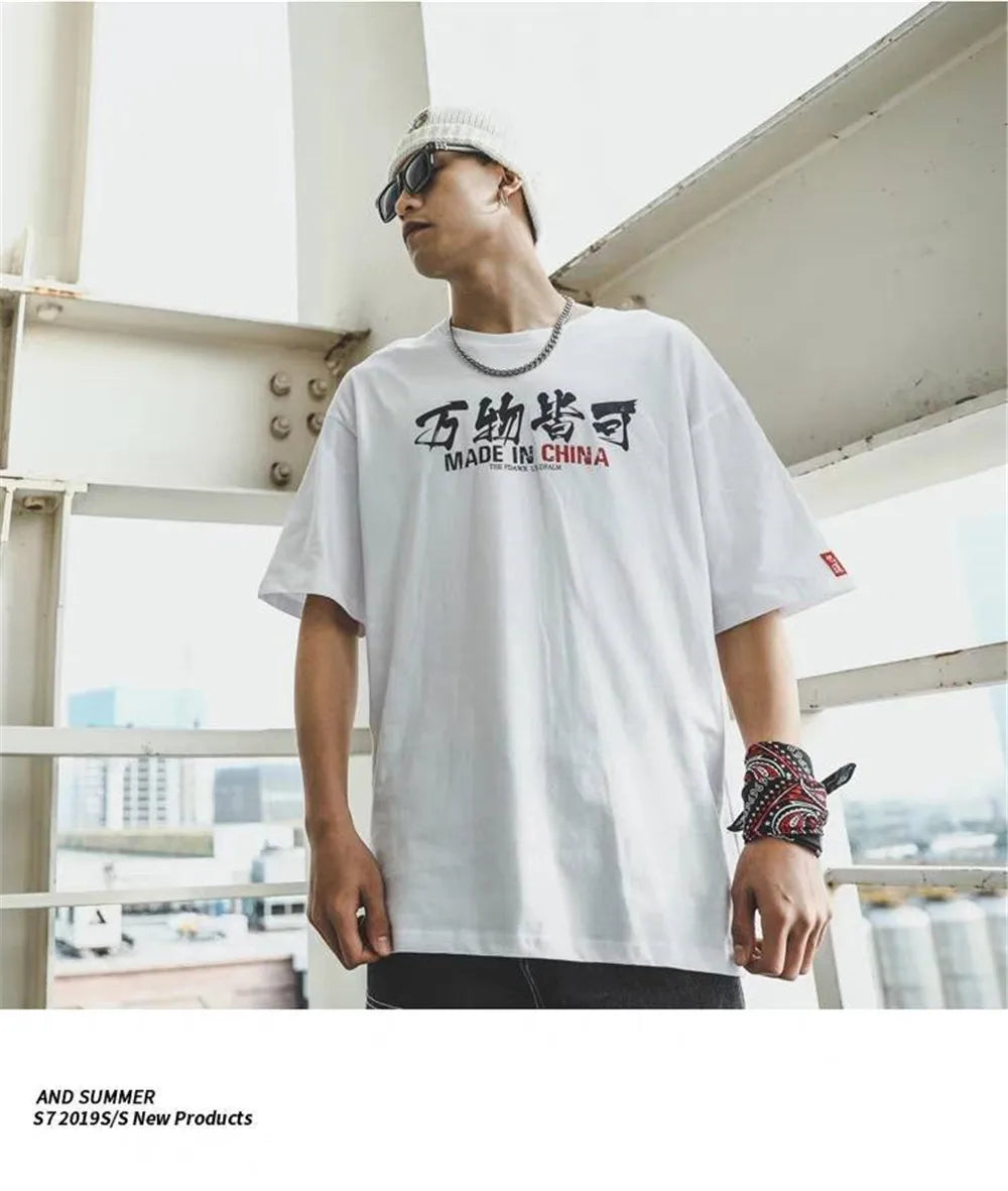 Cyberpunk Aesthetic print tee – 100 Cotton White Hip Hop T Shirt Short Sleeve T Shirt Fashio