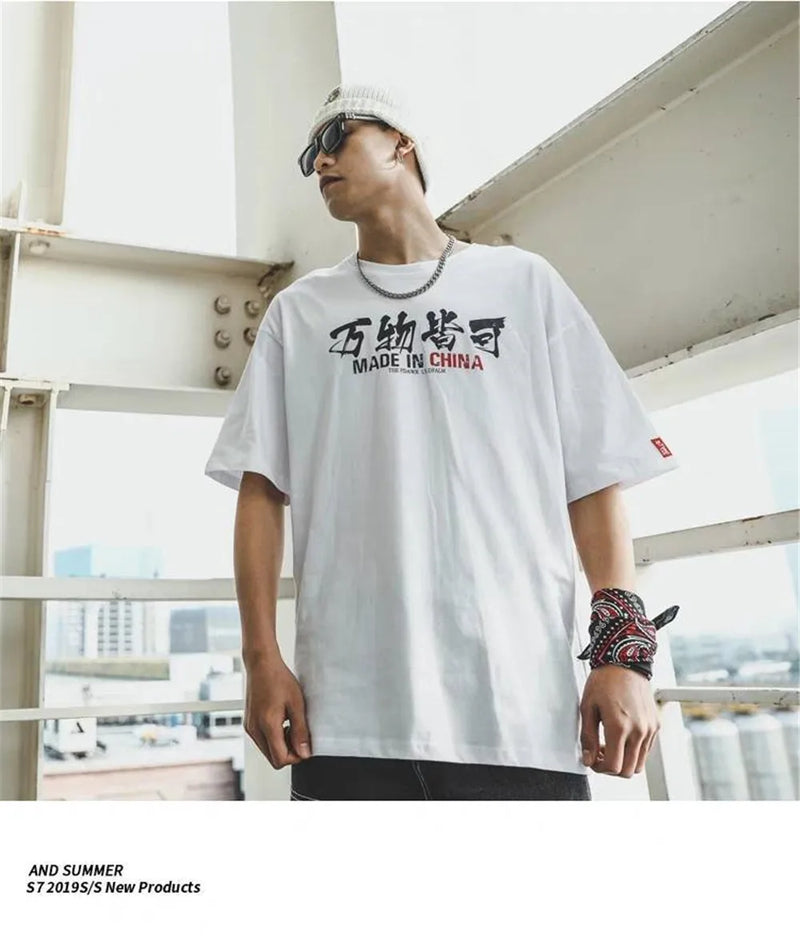 Cyberpunk Aesthetic print tee – 100 Cotton White Hip Hop T Shirt Short Sleeve T Shirt Fashio