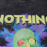 Anime Aesthetic Shirt – Men Streetwear Washed T Shirt Hip Hop Harajuku Skull Lightni – Edgy Streetwear for All Genders