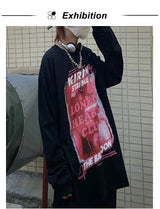 Harajuku Oversized Shirt – Rainbowtouches Mens Long Sleeve T Shirt New High Street Fash – Modern Streetwear for Everyone