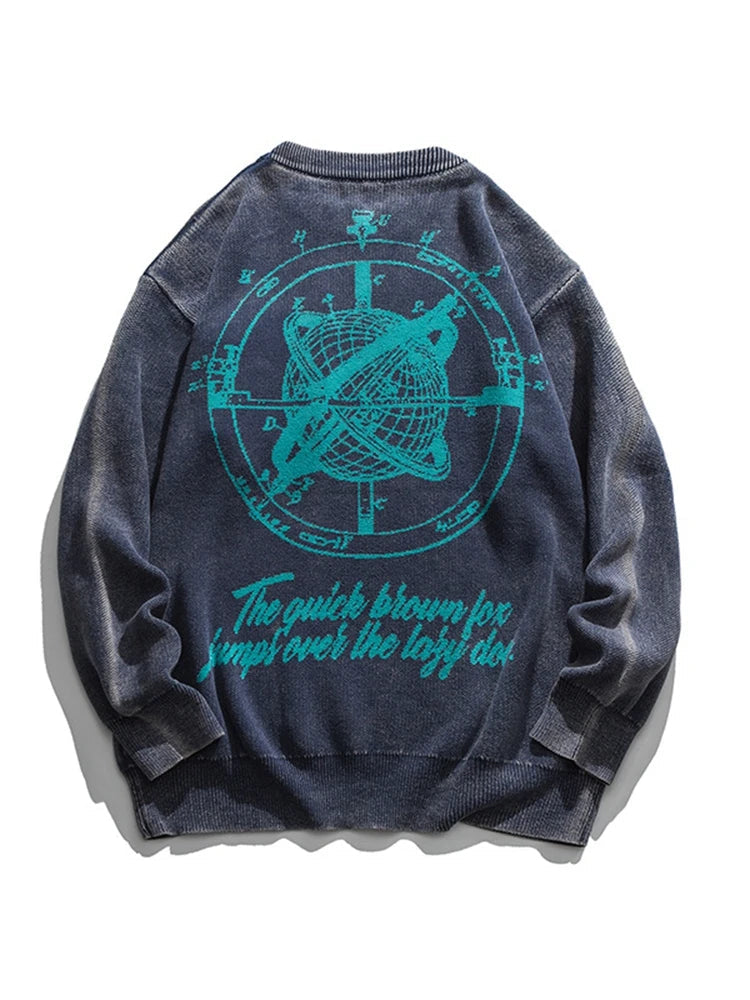 fire graphic sweater, 2025 fashion trend, cozy fashion fit, stylish street outfit, modern aesthetic appeal
