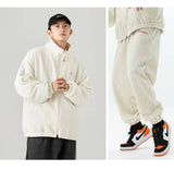 spring and autumn new fleece knitted coat mens loose couple suit versatile high street style unique default style 2013
