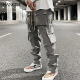 high street functional hip hop cargo pant harajuku fashionable multi pocket cargo trousers men women streetwear loose casual military streetwear pants