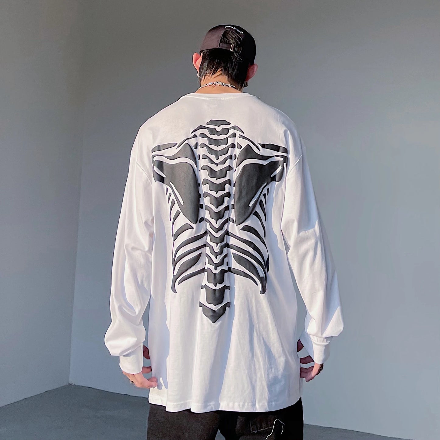 Gothic Streetwear – Hip Hop Streetwear Tshirt Mens Harajuku Skull Printed T Shir – Urban Streetwear for Men & Women