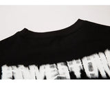 Y2k Oversized shirt – Aolamegs Harajuku Girl Letter Graffiti Printed T Shirt Men O