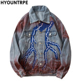 winter street style featuring mens hip hop lightning denim jackets fashion graffiti ripped coats high street swag outerwears 2020 new spring streetwear jacket design – premium quality jacket for men
