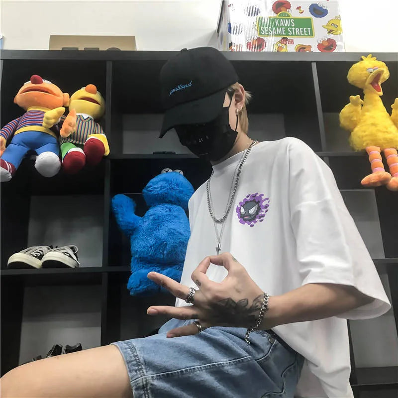 Vaporwave Oversized shirt – Harajuku High Street Tshirt Streetwear Men Summer Cute Amine