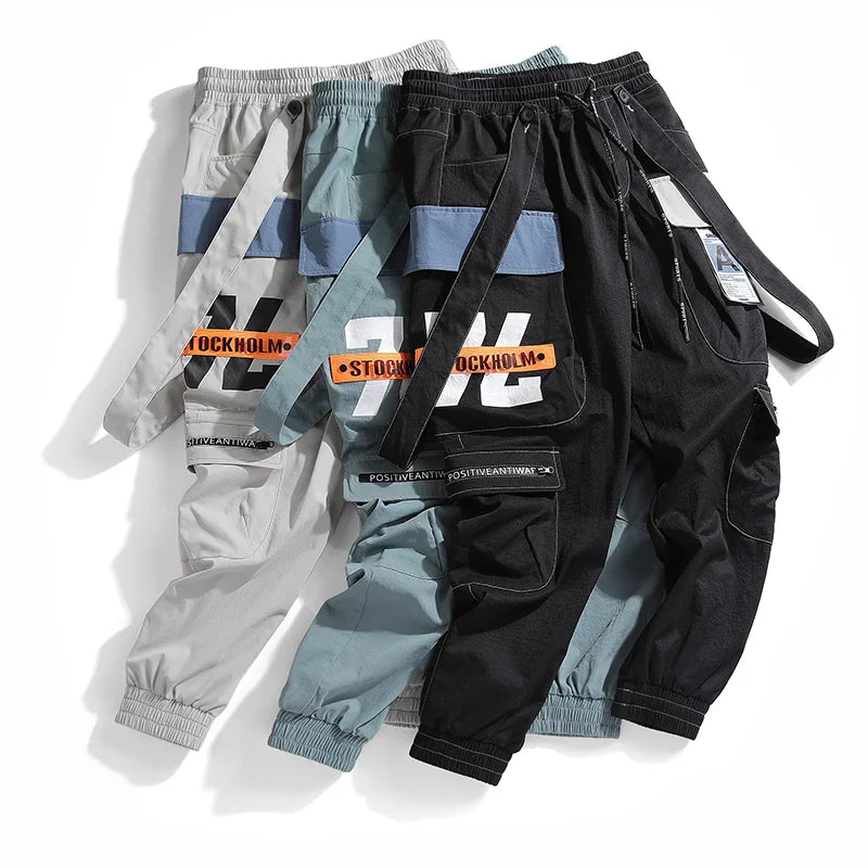 chaifenko 2023 new hot jogger leisure sports trousers men hip hop streetwear beam foot cargo pants fashion printing men pants unique joggers style 2916
