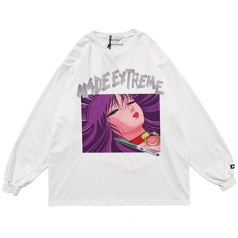 "Sleeping Angel" Unisex Men Women Streetwear Graphic Sweatshirt Daulet Apparel