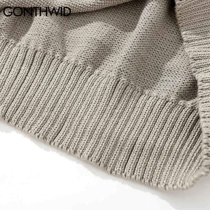 techwear street knit hoodie with oversized flame detail for urban fall winter outfits, street fashion menswear trend for seas