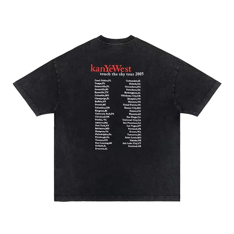 Rich trap tee with bar graph visual and icy background