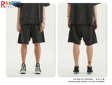 Rainbowtouches Summer Mens New Shorts Fringes Tassels Washing Casual High Street Solid Color Cotton Tidal Current Hawaii Boys