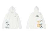 2023 Men Hip Hop Hoodie Sweatshirt Streetwear Bear Letter Print Pullov