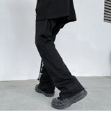 fashion letters embroidery denim flare jeans mens high street elastic waist straight trouser hip hop streetwear pants joggers unique joggers style 4798