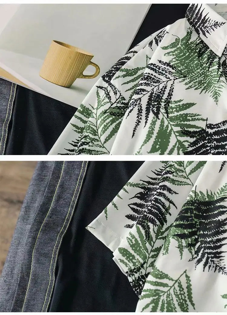 2020 Summer Men's shirts Fashion Hawaii Beach Short sleeve Tops Homme shirts Casual Harujuku Streetwear personality shirts men