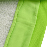 graphic outerwear featuring rainbowtouches 2021 casual hip hop contrast stitched hoodie double deck pieces plush couple top green jacket comfortable pocket design – premium quality jacket for men
