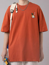 Anime Aesthetic Tee – Gonthwid T Shirt Streetwear Harajuku Japanese Milk Print Tee – Urban Streetwear for Men & Women