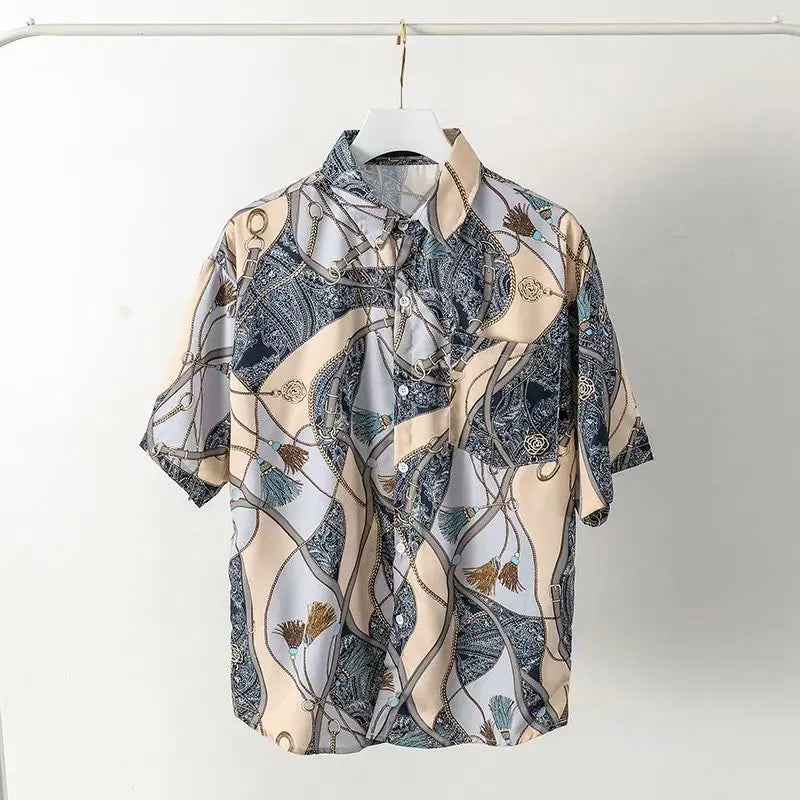 2020 New Summer Men's Shirts Fashion Digital Printing Streetwear shirts Homme Casual Hip Hop harujuku Sweatshirt Tops Men Shirt