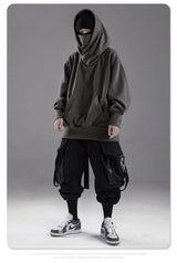 Autumn Winter High Collar Hoodie Loose Comfortable Mens Clothes Haraju