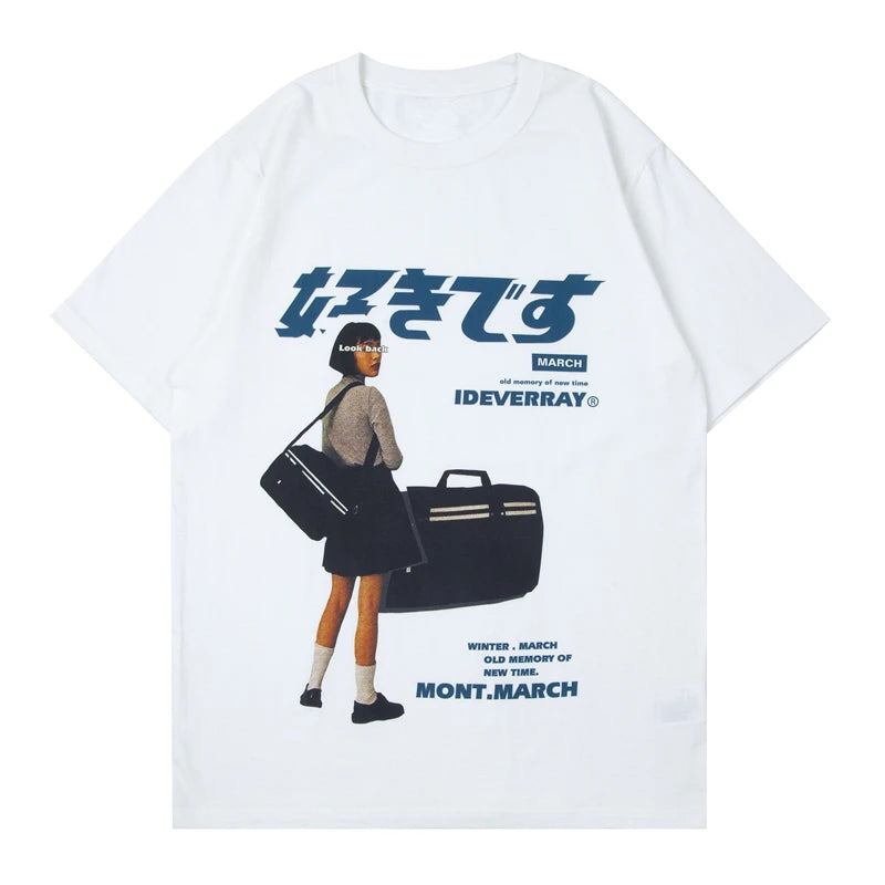 Gothic Streetwear – Hip Hop Streetwear Harajuku T Shirt Girl Japanese Kanji Prin – Modern Streetwear for Everyone