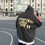 2021 Harajuku Weirdo Graffiti Letter Printed Hoodies Men Lucky Me I Se
