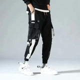men pants spring and autumn cargo pants man fashion hip hop casual pants loose korean drawstring men joggers sweatpants unique joggers style 2458