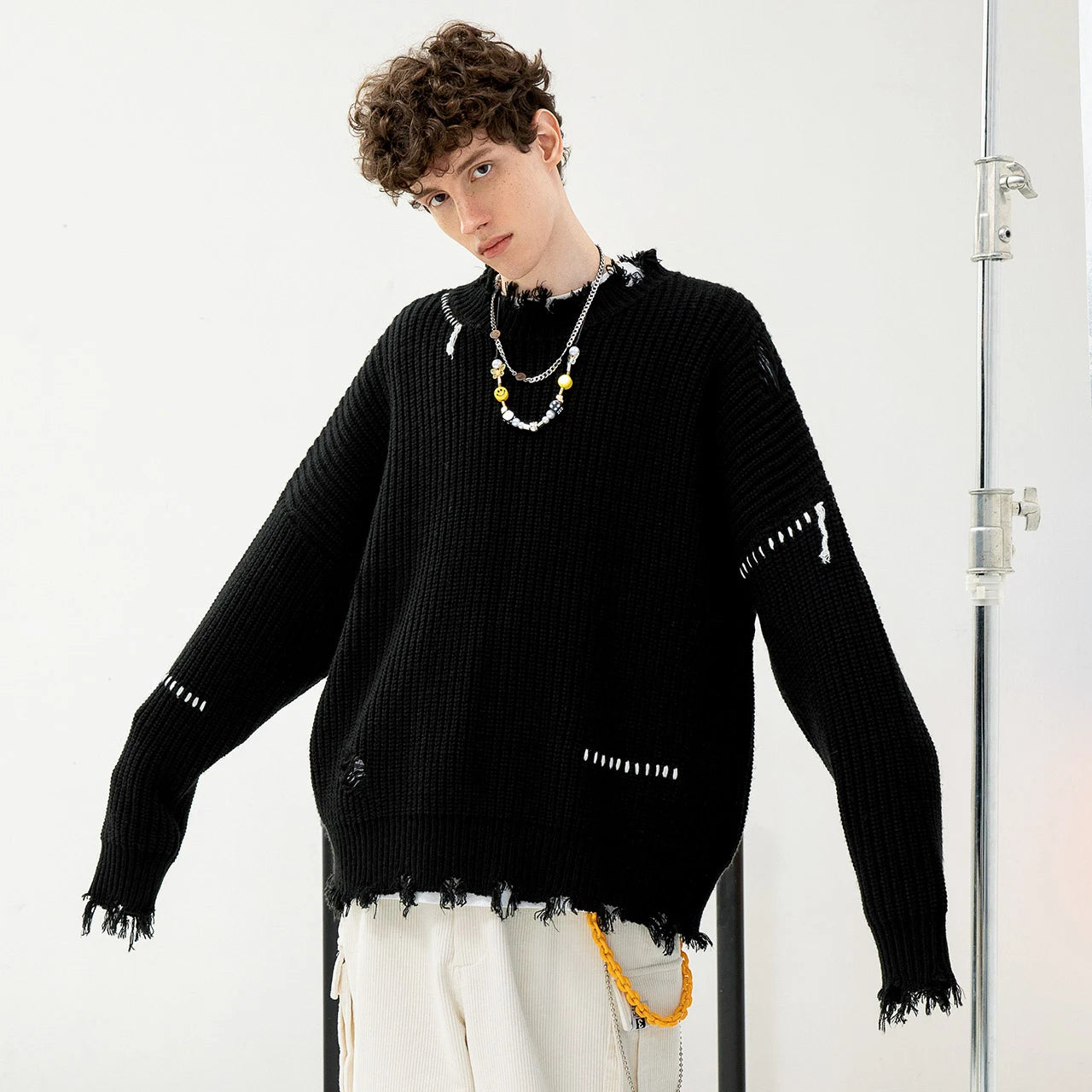 urban flame hoodie with photo-ready knit construction, bold Y2K look for men’s outerwear, men’s streetwear clothing piece for