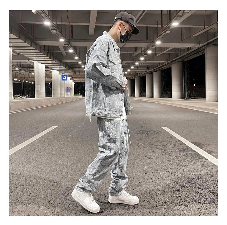 winter street style featuring hip hop denim jeans jacket coat fashion feathers embroidery jeans coats high street outerwear streetwear jackets mens clothing design – premium quality jacket for men