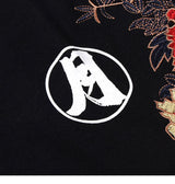 2023 Men Hip Hop Hoodie Sweatshirt Embroidered Floral Full Moon Rabbit Harajuku Streetwear Hoodie Pullover Cotton Autumn Hipster