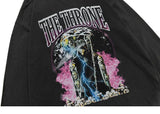 Hip Hop 2023 Men Streetwear Sweatshirt Skull Lightning Print Pullover Ripped Hole Sweatshirt Harajuku Cotton Loose Sweat Shirt