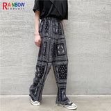 rainbowtouches fashional classic brand mens pants casual oversize trousers loose straight retro style superior quality overalls urban fashion pants