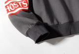 Graffiti Letter Foam Fleece Baggy Sweatshirts Mens Oversized High Stre