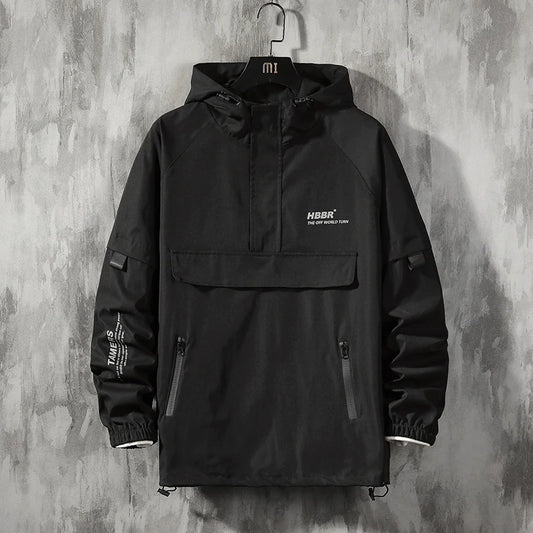 Double-Layer Urban Hoodie Jacket Modern Aesthetic