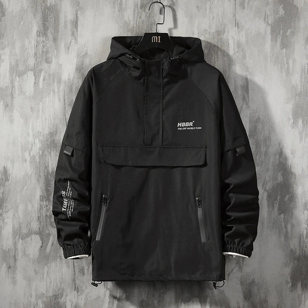 Double-Layer Urban Hoodie Jacket Modern Aesthetic